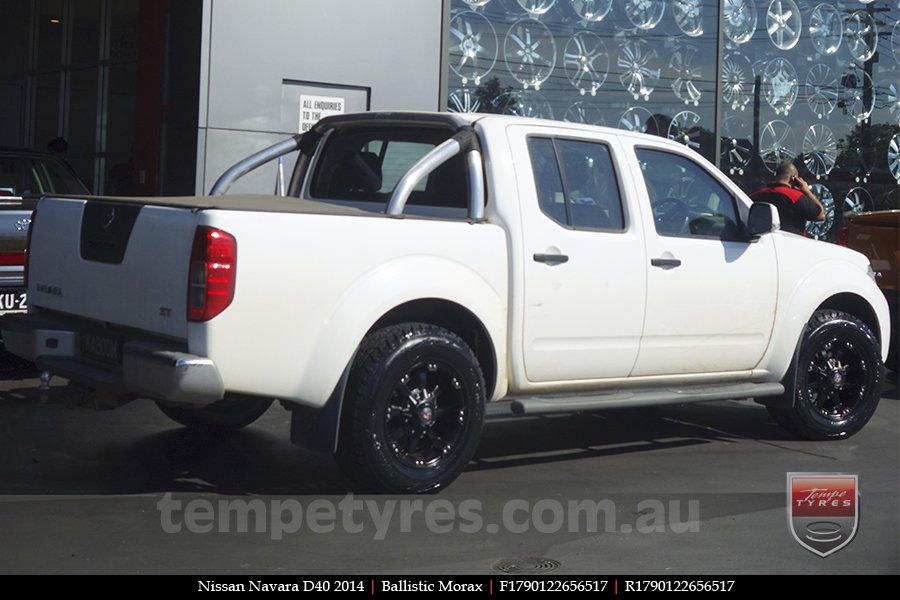 17x9.0 Ballistic Morax on NISSAN NAVARA D40