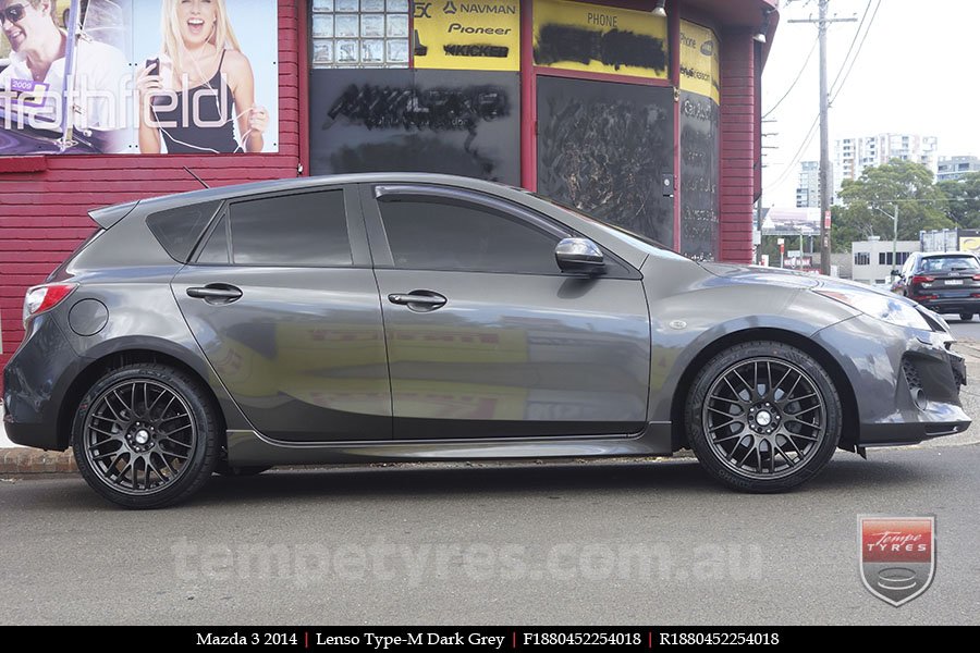 18x8.0 Lenso Type-M DG on MAZDA 3