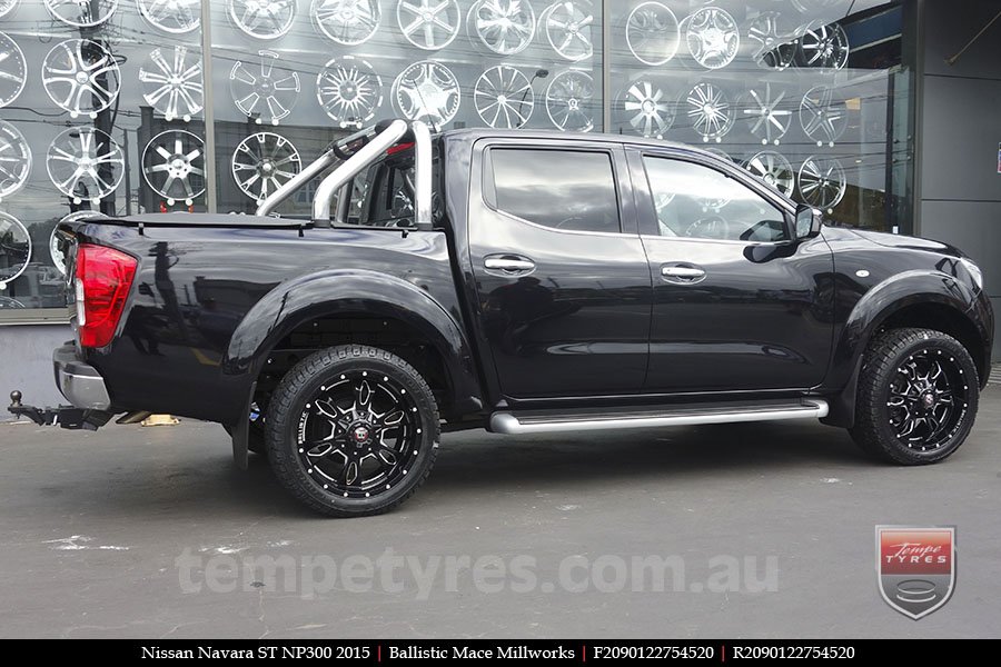 20x9.0 Ballistic Mace Millworks on NISSAN NAVARA