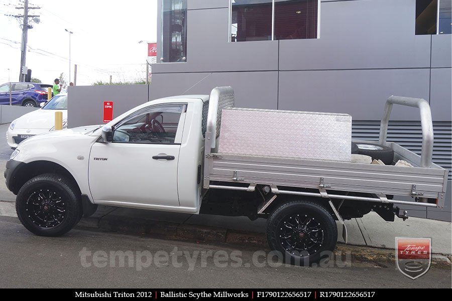 17x9.0 Ballistic Scythe Millworks on MITSUBISHI TRITON