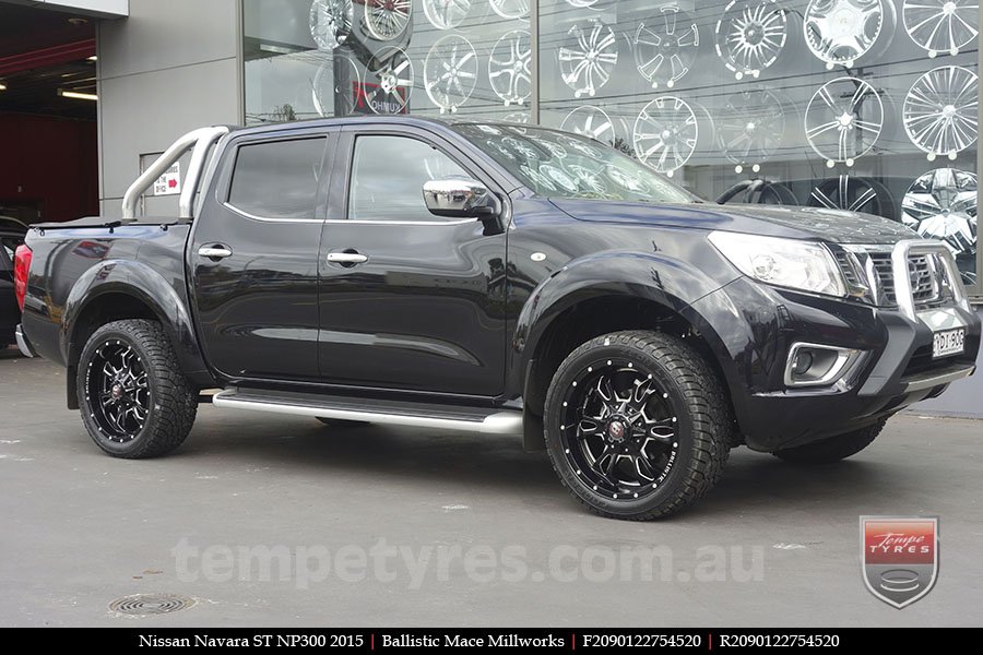 20x9.0 Ballistic Mace Millworks on NISSAN NAVARA