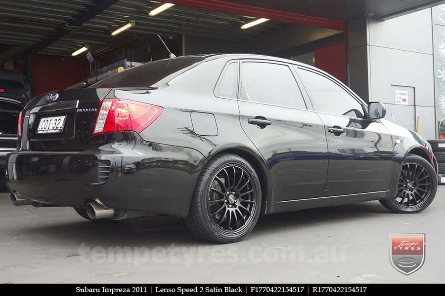 17x7.0 Lenso Speed 2 SP2 on SUBARU IMPREZA