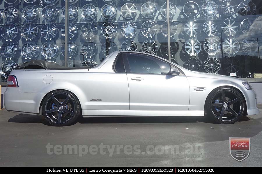 20x9.0 20x10.5 Lenso Conquista 7 MKS CQ7 on HOLDEN COMMODORE VE