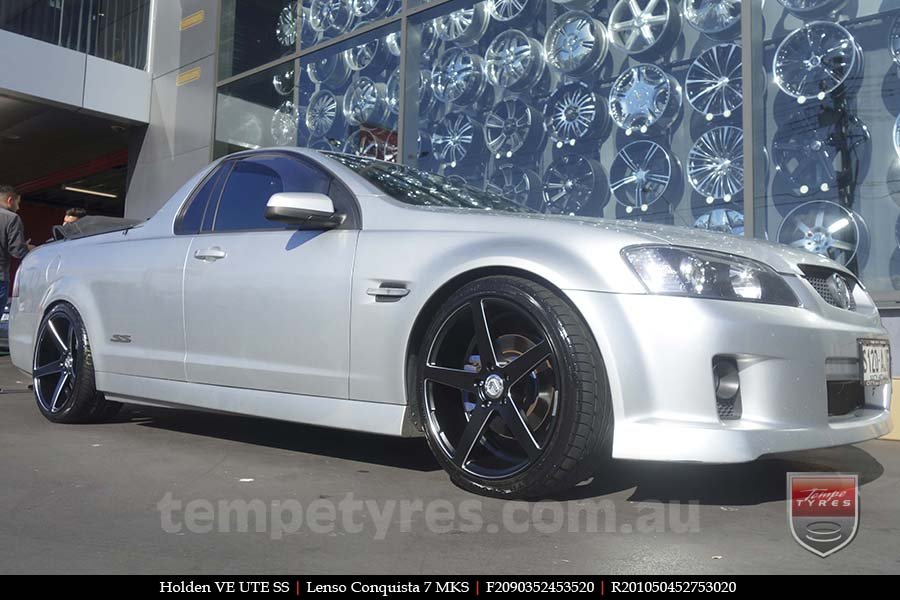 20x9.0 20x10.5 Lenso Conquista 7 MKS CQ7 on HOLDEN COMMODORE VE