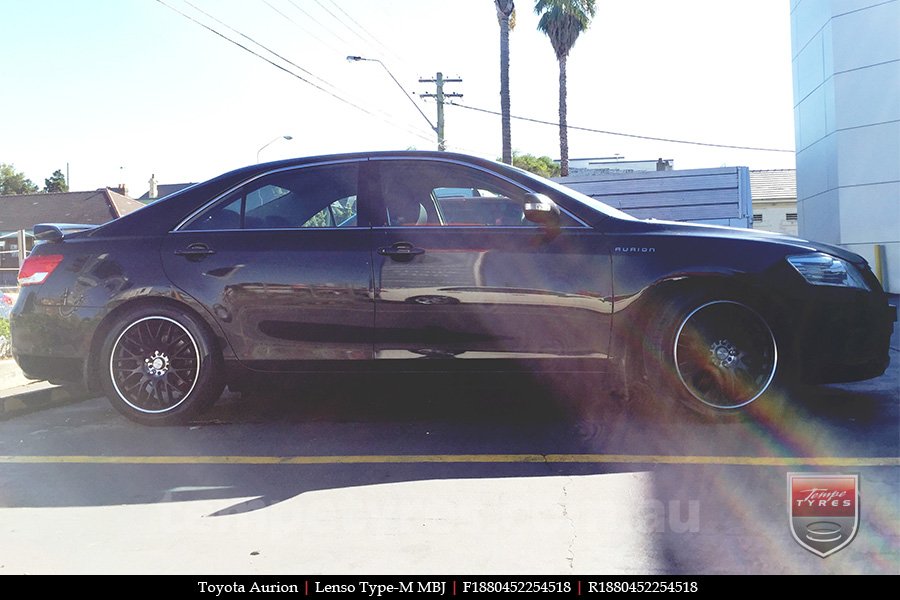 18x8.0 Lenso Type-M MBJ on TOYOTA AURION