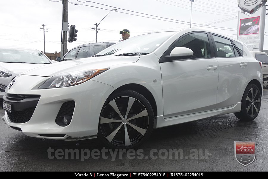 18x7.5 Lenso Elegance on MAZDA 3