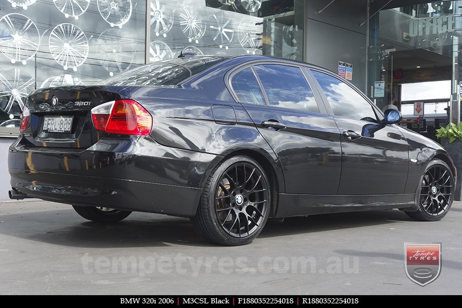 18x8.0 M3CSL Black on BMW 3 SERIES