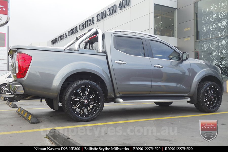 20x9.0 Ballistic Scythe Millworks on NISSAN NAVARA NP300