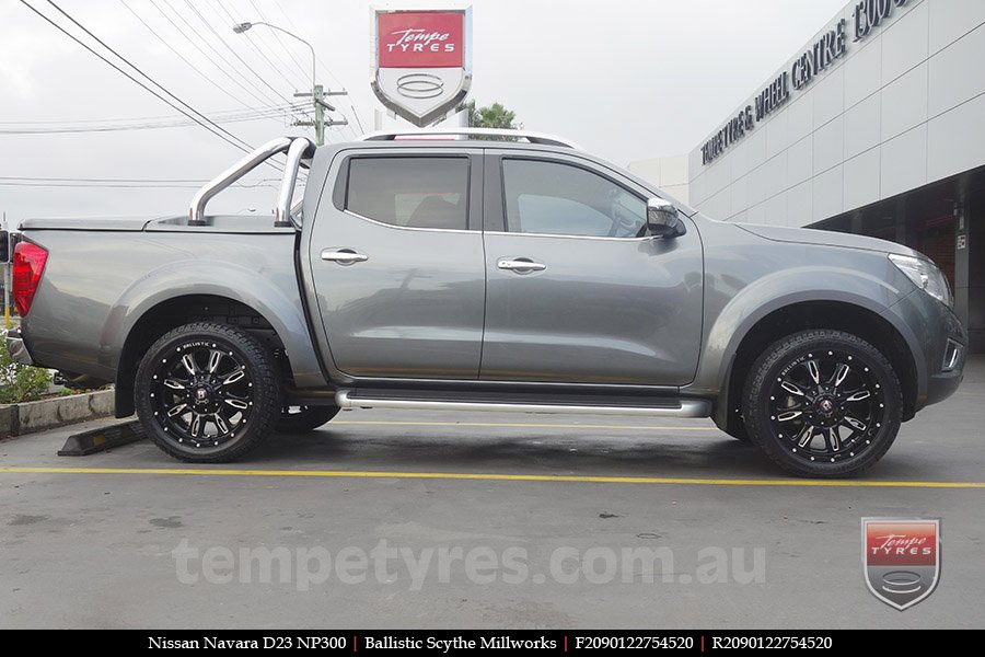 20x9.0 Ballistic Scythe Millworks on NISSAN NAVARA NP300