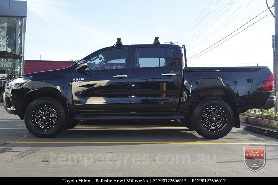 17x9.0 Ballistic Anvil Millworks on TOYOTA HILUX