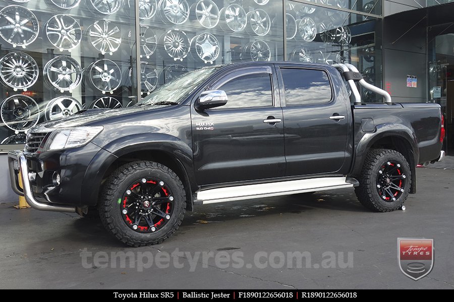 18x9.0 Ballistic Jester on TOYOTA HILUX SR5