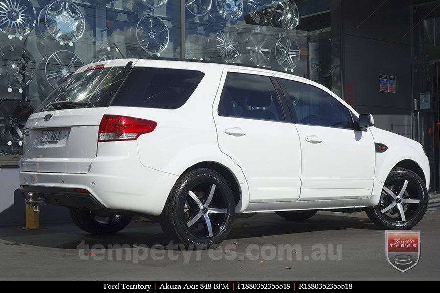 18x8.0 Akuza Axis 848 BFM on FORD TERRITORY