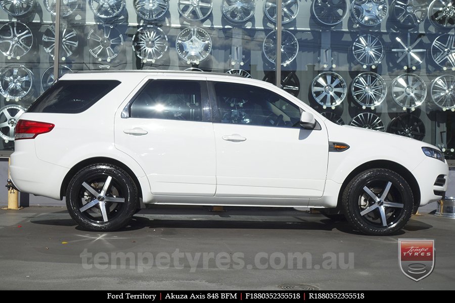 18x8.0 Akuza Axis 848 BFM on FORD TERRITORY