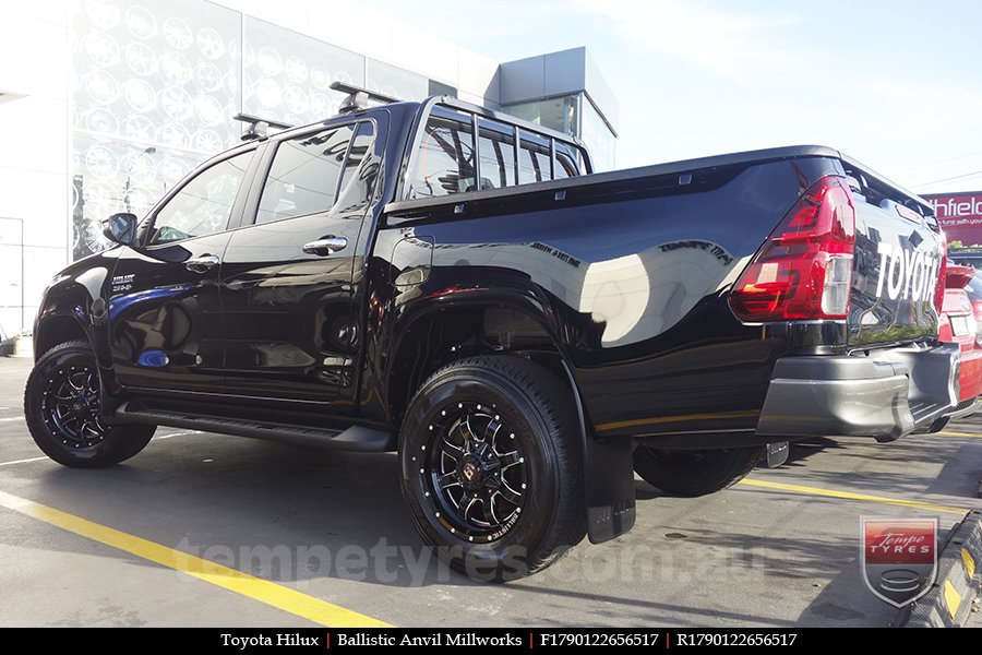 17x9.0 Ballistic Anvil Millworks on TOYOTA HILUX