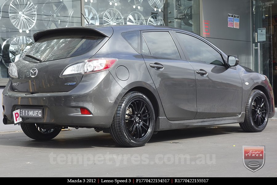 17x7.0 Lenso Speed 3 SP3 on MAZDA 3