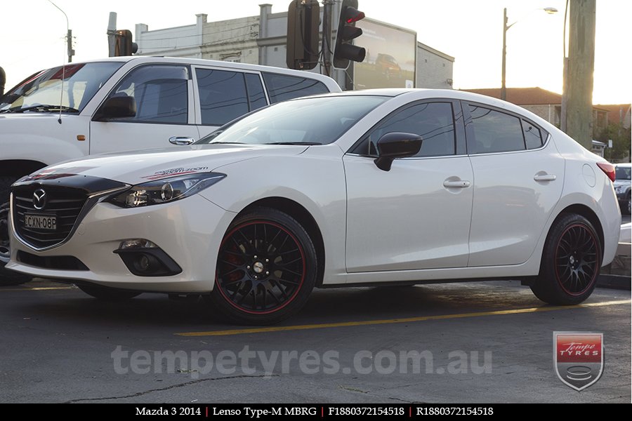 18x8.0 Lenso Type-M MBRG on MAZDA 3