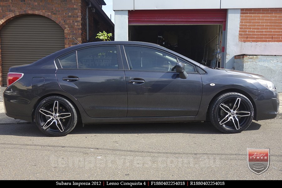 18x8.0 18x9.0 Lenso Conquista 4 CQ4 on SUBARU IMPREZA