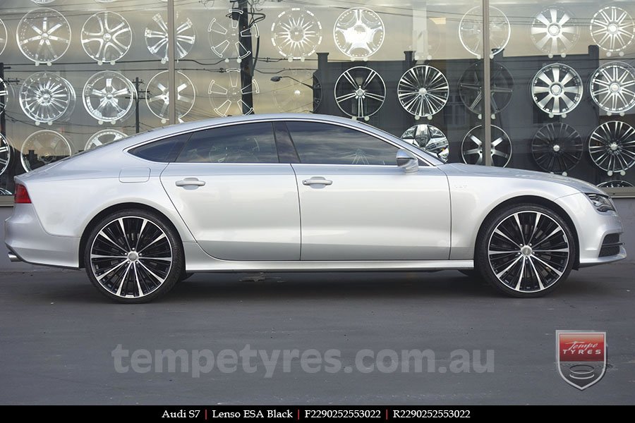 22x9.0 Lenso ESA Black on AUDI S7