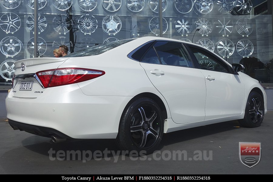 18x8.0 Akuza Lever BFM on TOYOTA CAMRY