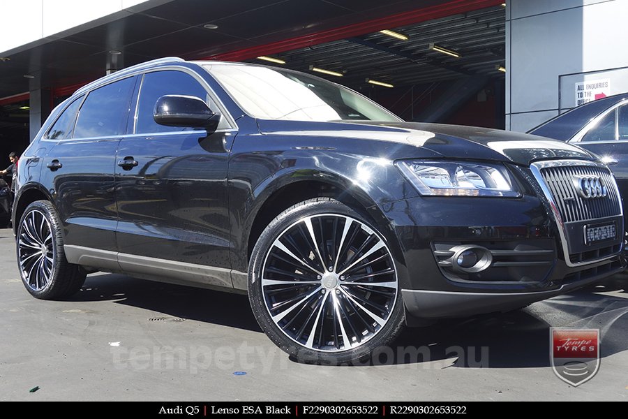 22x9.0 Lenso ESA Black on AUDI Q5