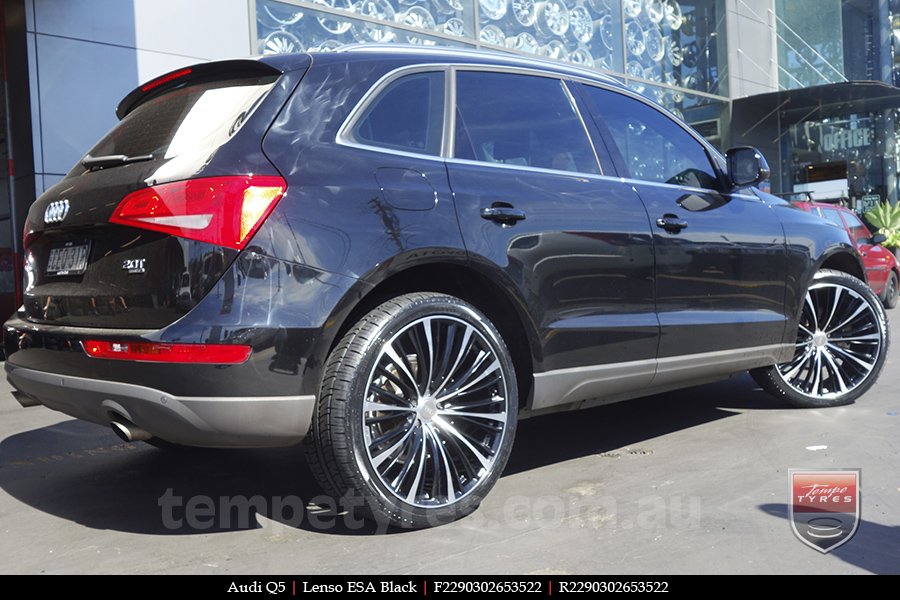 22x9.0 Lenso ESA Black on AUDI Q5