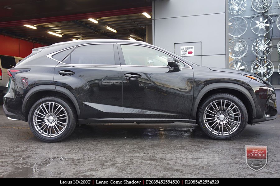 20x8.5 Lenso Como Shadow on LEXUS NX