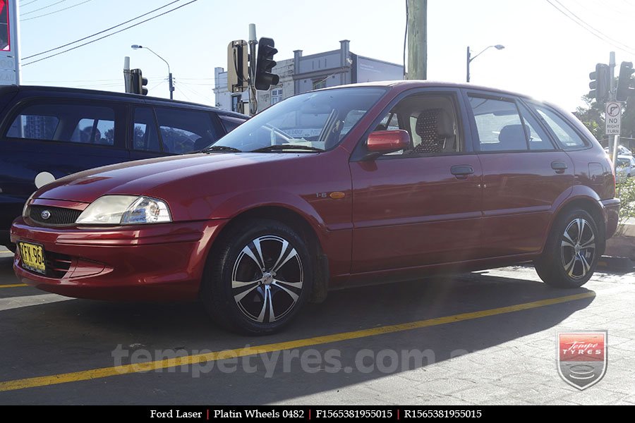 15x6.5 Platin Wheels 0482 on FORD LASER