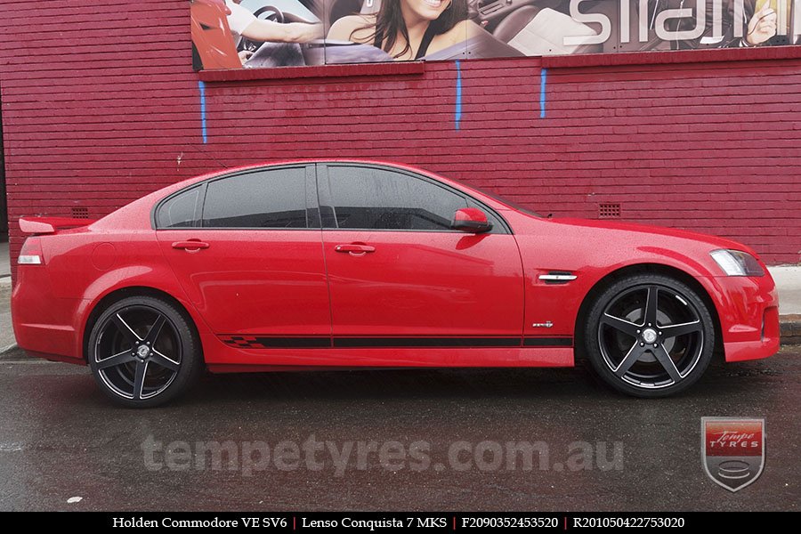 20x9.0 20x10.5 Lenso Conquista 7 MKS CQ7 on HOLDEN COMMODORE VE