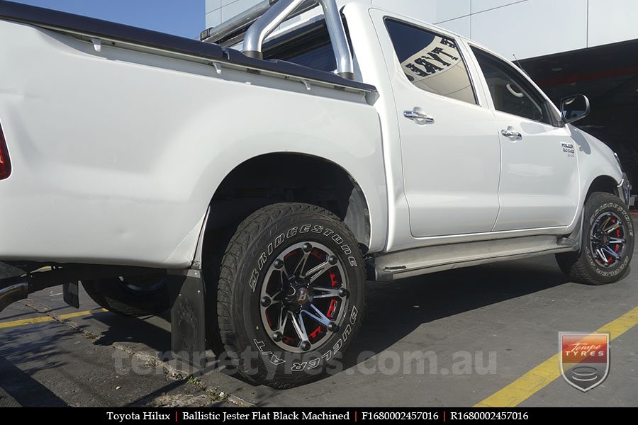 16x8.0 Ballistic Jester FBMT on TOYOTA HILUX