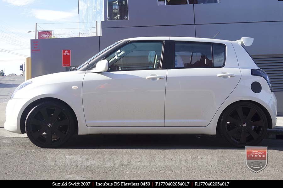 17x7.0 Incubus RS Flawless 0450 on SUZUKI SWIFT