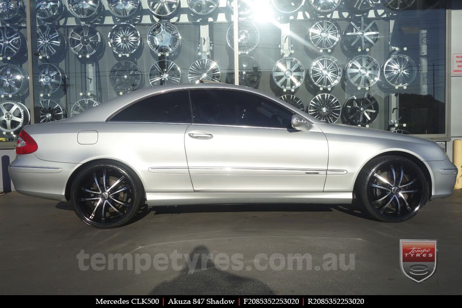 20x8.5 Akuza 847 Shadow on MERCEDES CLK-Class