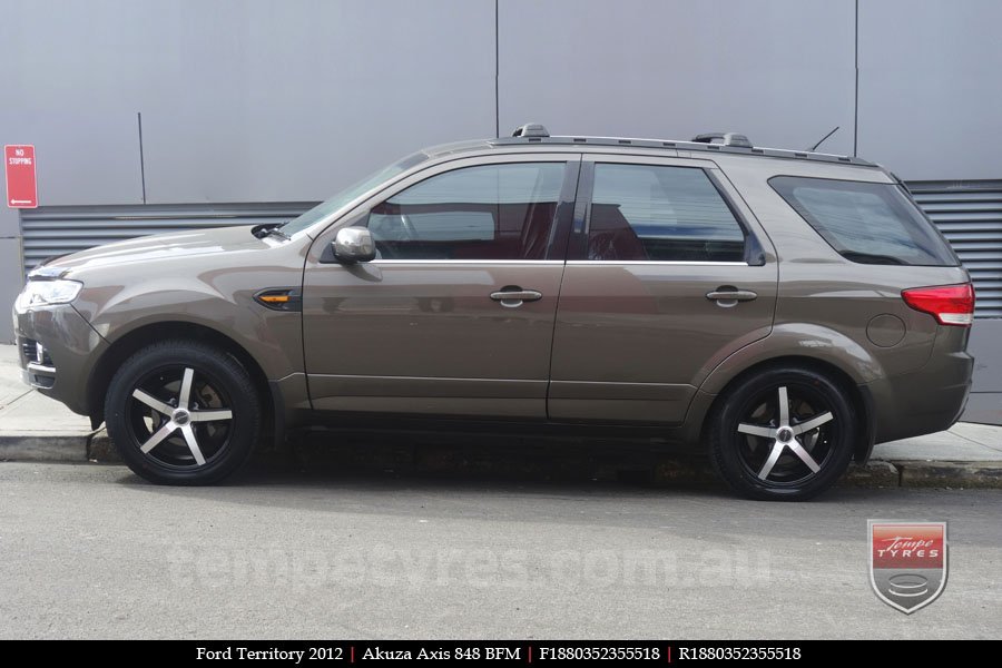 18x8.0 Akuza Axis 848 BFM on FORD TERRITORY