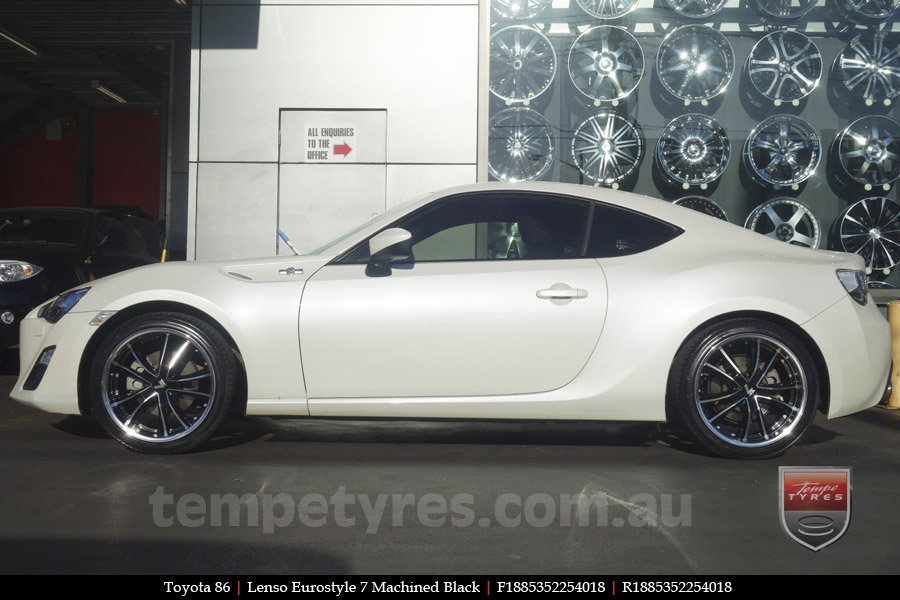 18x8.5 Lenso Eurostyle 7 ES7 on TOYOTA 86