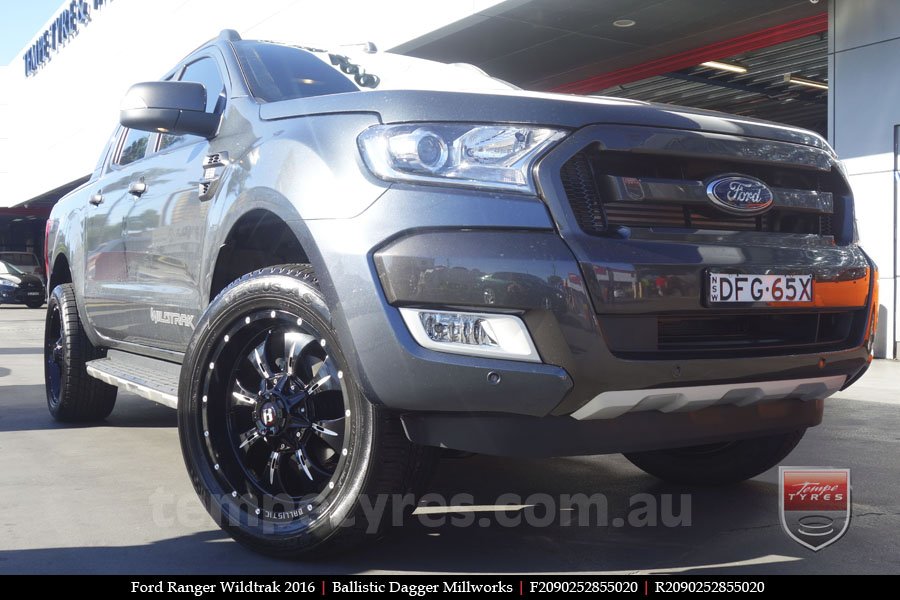 20x9.0 Ballistic Dagger BFM on FORD RANGER WILDTRAK