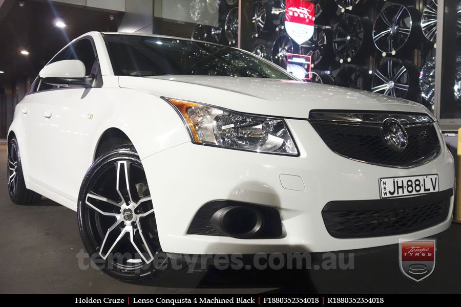 18x8.0 18x9.0 Lenso Conquista 4 CQ4 on HOLDEN CRUZE