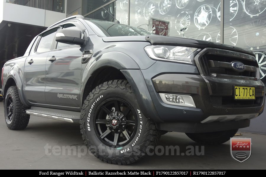 17x9.0 Ballistic Razorback on FORD RANGER WILDTRAK