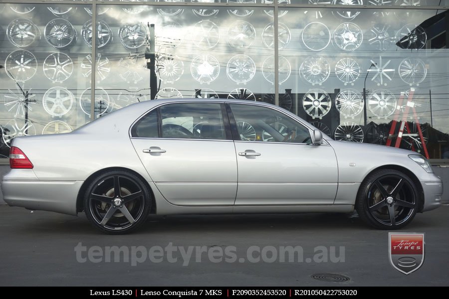 20x9.0 20x10.5 Lenso Conquista 7 MKS CQ7 on LEXUS LS