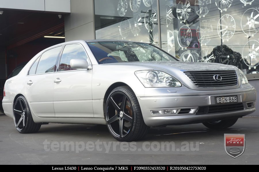 20x9.0 20x10.5 Lenso Conquista 7 MKS CQ7 on LEXUS LS