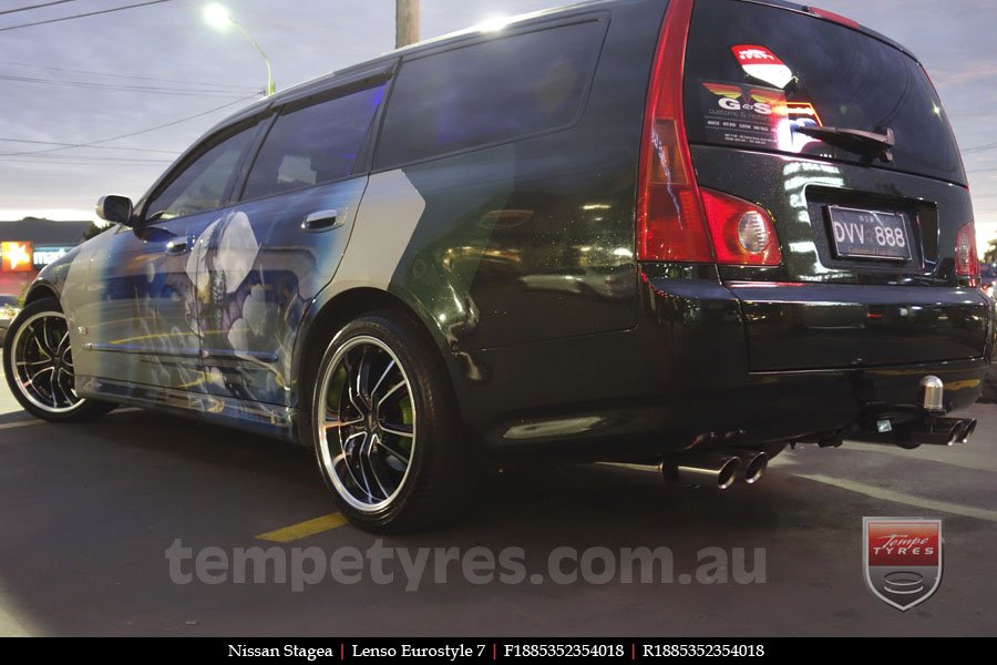 18x7.5 Lenso Eurostyle 7 ES7 on NISSAN STAGEA