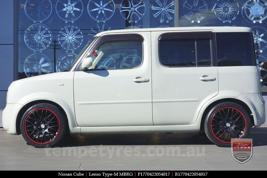 17x7.0 Lenso Type-M - MBRG on NISSAN CUBE