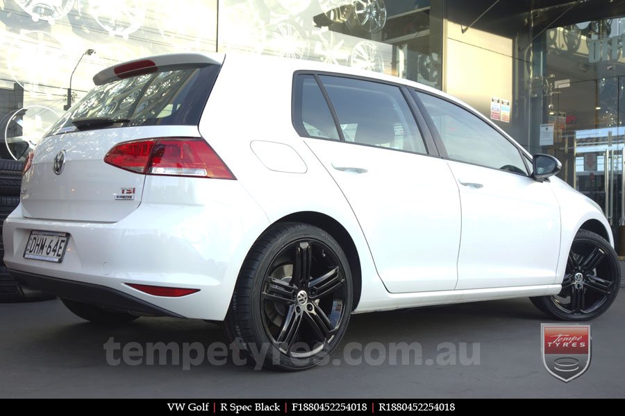 18x8.0 R Spec Black on VW GOLF