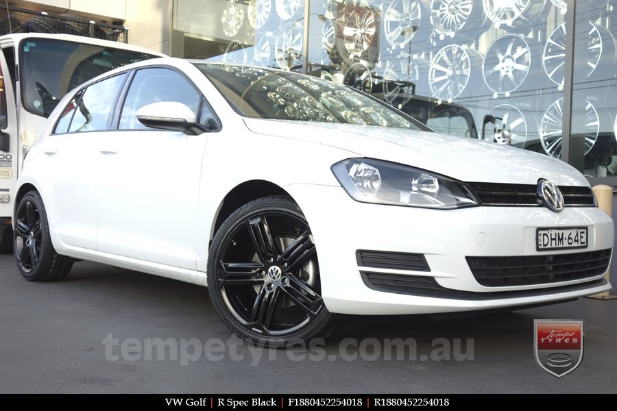 18x8.0 R Spec Black on VW GOLF