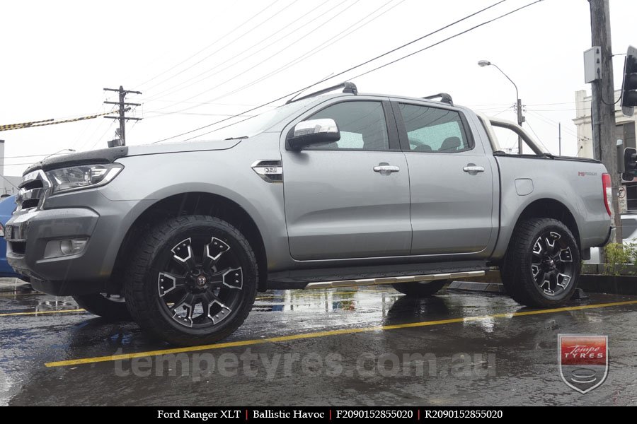 20x9.0 Ballistic Havoc Black on FORD RANGER