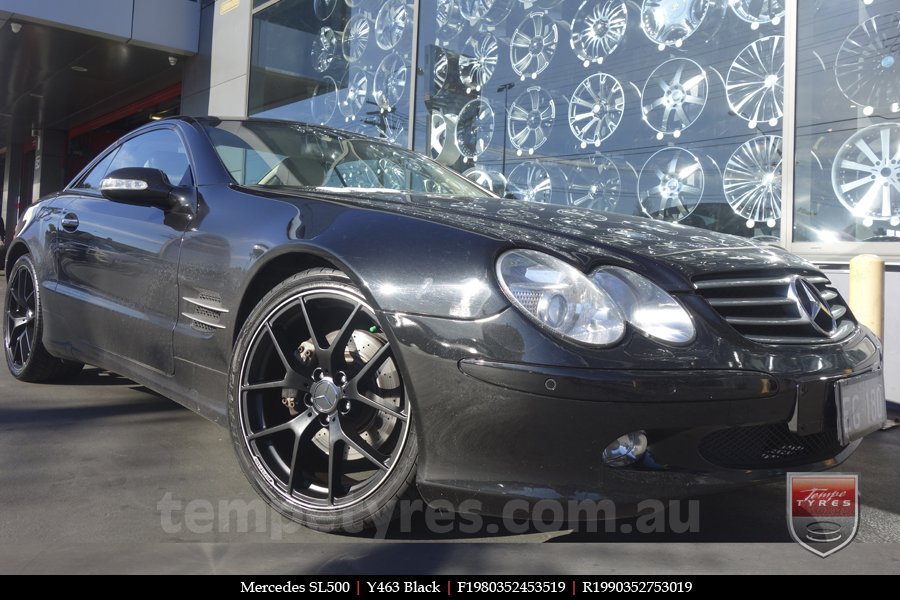 19x8.0 19x9.0 Y463 Black on MERCEDES SL-Class