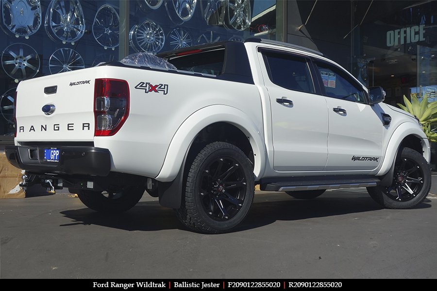 20x9.0 Ballistic Jester on FORD RANGER WILDTRAK