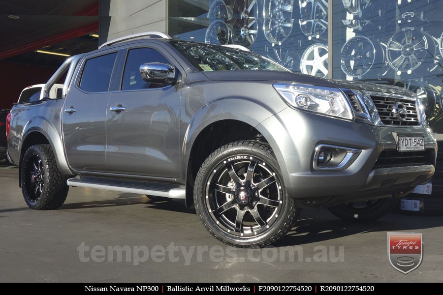 20x9.0 Ballistic Anvil Millworks on NISSAN NAVARA NP300