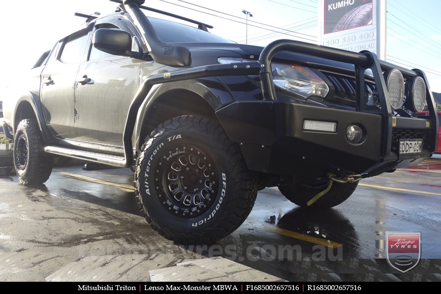 16x8.5 Lenso Max-Monster MBWA on MITSUBISHI TRITON