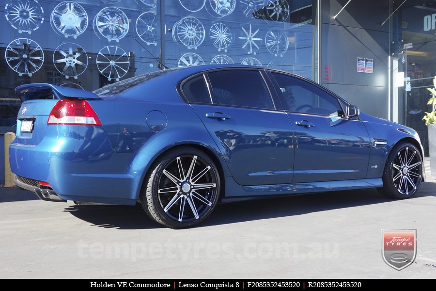 20x8.5 20x9.5 Lenso Conquista 8 CQ8 on HOLDEN COMMODORE VE