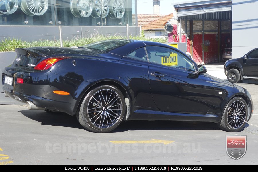 18x8.0 Lenso Eurostyle D ESD on LEXUS SC