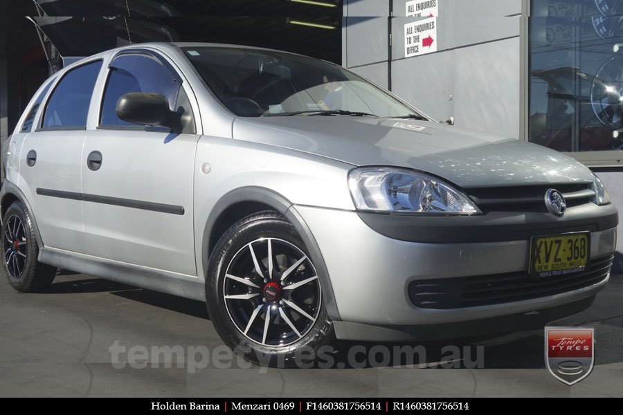 14x6.0 Menzari 0469 on HOLDEN BARINA